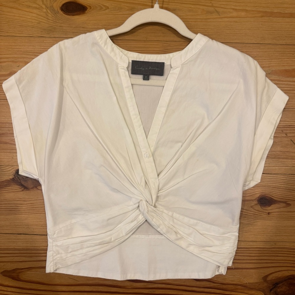 Anthropologie Twist-Front Blouse